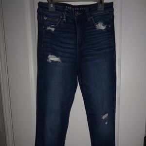 American Eagle Outfitters Dark Blue Boyfriend Jeans